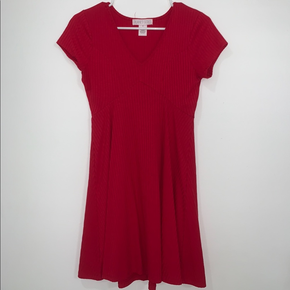 Mid Length Red Dress